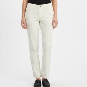 NWT GAP Palisades Khakis Low Rise Slim Straight Leg Cream Pants Women’s 6